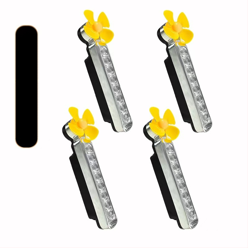 Вятърно задвижвани LED дневни светлини за автомобили и мотоциклети, без кабели (1W, 3V, 0.2A)