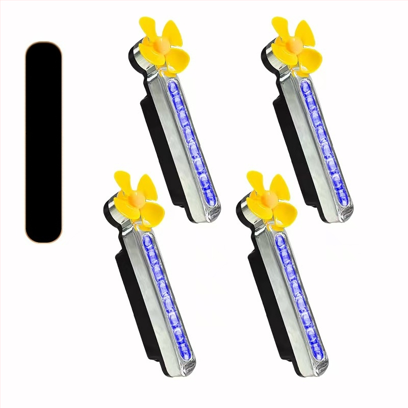 Вятърно задвижвани LED дневни светлини за автомобили и мотоциклети, без кабели (1W, 3V, 0.2A)