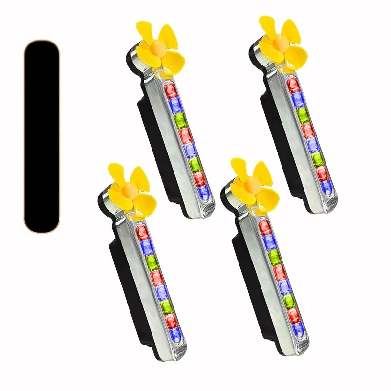 Вятърно задвижвани LED дневни светлини за автомобили и мотоциклети, без кабели (1W, 3V, 0.2A)