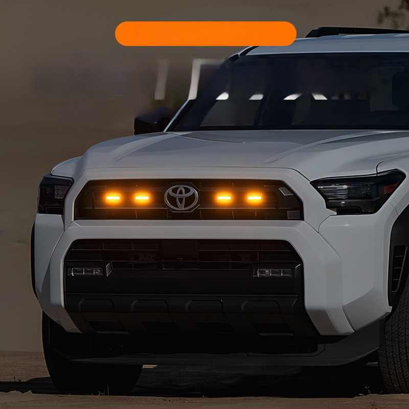 LED дневни светлини за решетка на Toyota Speedo 4Runner TRD SR5, съвместими с 25 модела, 12V, 5W, ABS пластмаса, 0.4A, живот на светлинния източник 50 000 ч