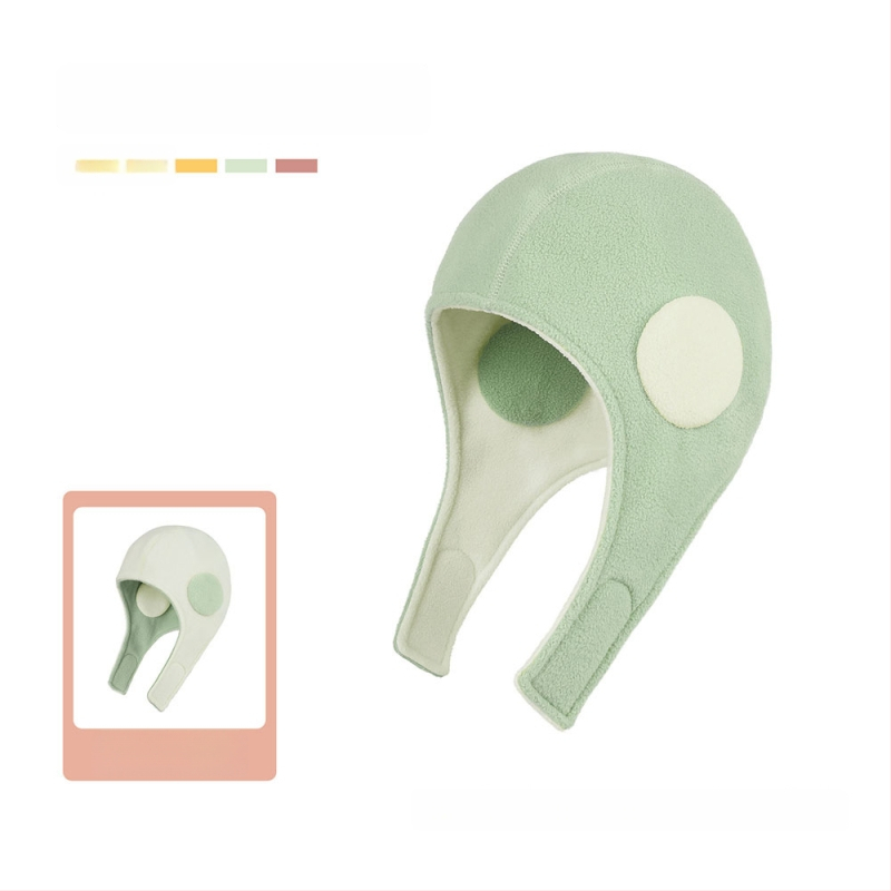 Спортна шапка с защита на ушите, двуслойна с флис, за спорт на открито и ски, полиестер, унисекс за възрастни