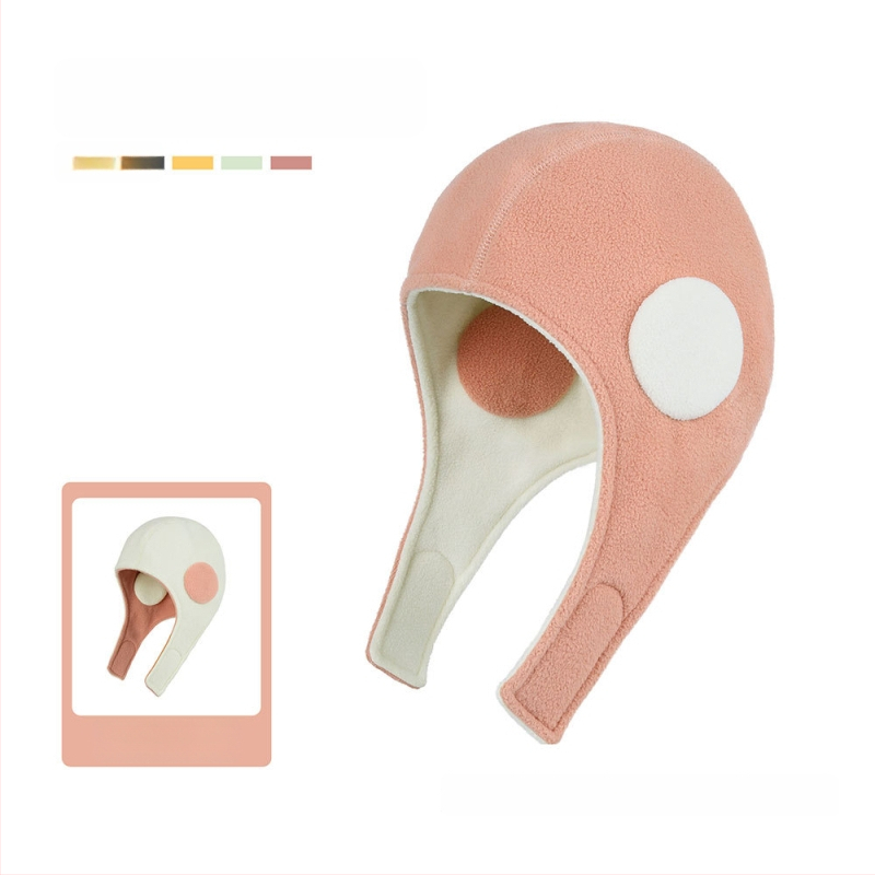 Спортна шапка с защита на ушите, двуслойна с флис, за спорт на открито и ски, полиестер, унисекс за възрастни