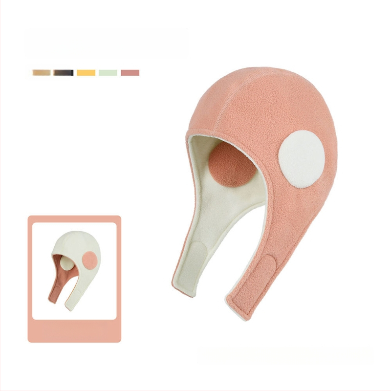 Спортна шапка с защита на ушите, двуслойна с флис, за спорт на открито и ски, полиестер, унисекс за възрастни