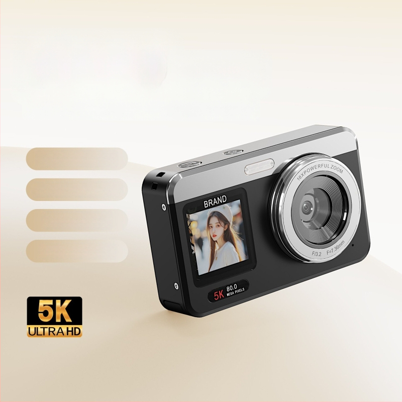 Profesionalios klasės CMOS SD kamera su 18x optiniu priartinimu, 80 MP jutikliu, 2,8 colių LCD ekranas, microSD laikmena, naktinės fotografijos palaikymas