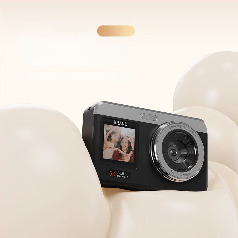 Profesionalios klasės CMOS SD kamera su 18x optiniu priartinimu, 80 MP jutikliu, 2,8 colių LCD ekranas, microSD laikmena, naktinės fotografijos palaikymas