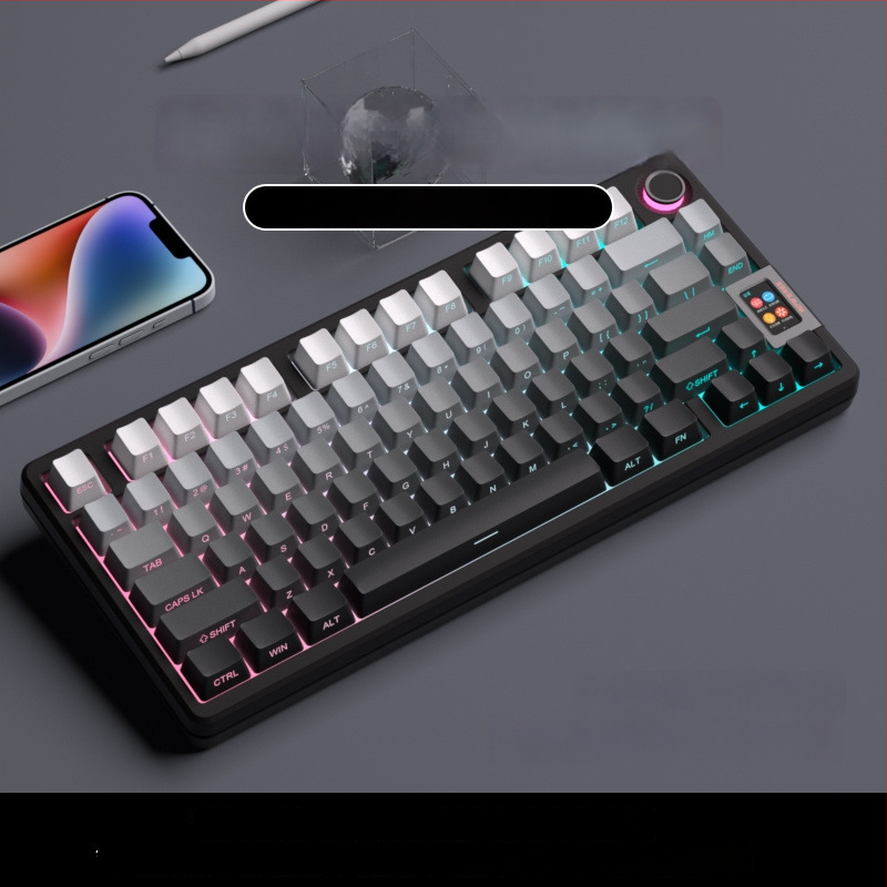 PBT прозрачен странично гравиран ключкап за механична клавиатура – високо персонализиран