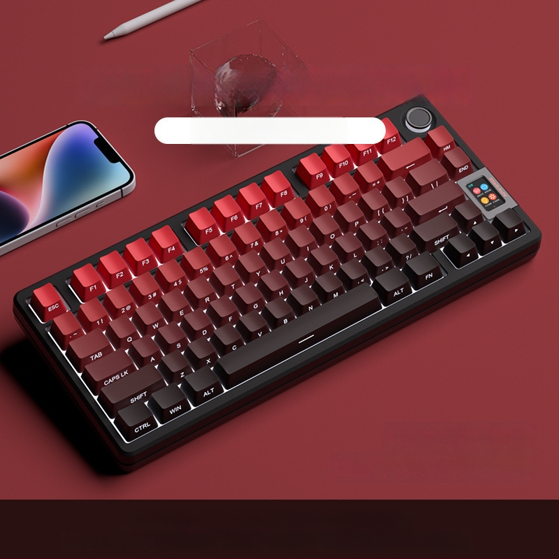 PBT прозрачен странично гравиран ключкап за механична клавиатура – високо персонализиран