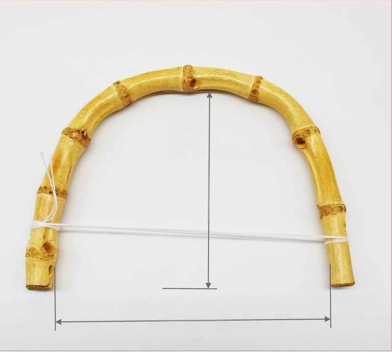 U formos bambusinė rankena maišui su natūraliu bambuko jungtimi – bagažo aksesuaras