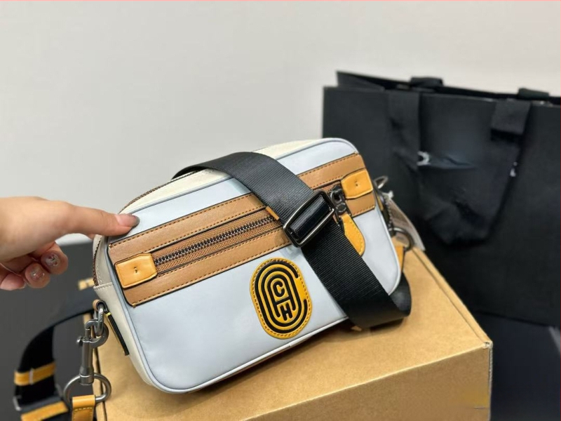 Vīriešu kameru plecu soma - PVC materiāls, brīvā laika ceļošanas stils, poliestera odere, 2018. gada pavasaris, ikdienas lietošanai