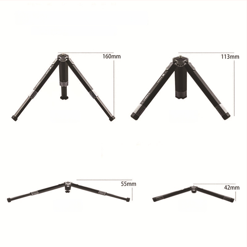 ST100 stalinis stovas iš aliuminio lydinio, dvejų pakopų teleskopinis aukščio reguliavimas, 11,5–30 cm, apkrova iki 2 kg