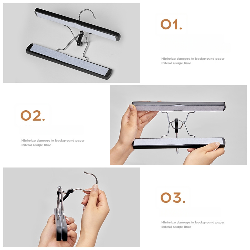 Judantis foninės popieriaus laikiklis fotografavimui, apsaugantis nuo įlinkimo, raukšlių ir aliejaus dėmių — Light and Shadow Stars