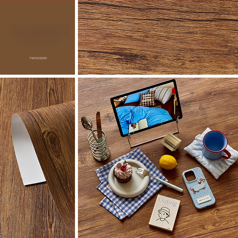 3D medžio tekstūros fono plokštė maisto fotografijai, PVC tekstūra, retro stilius