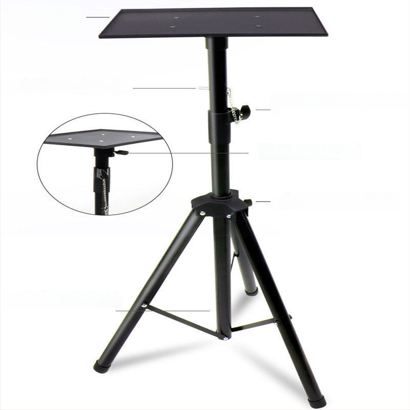  Univerzális padlón álló projektor állvány pan/tilt, hordozható, összecsukható