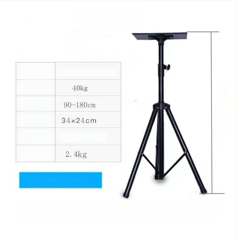  Univerzális padlón álló projektor állvány pan/tilt, hordozható, összecsukható