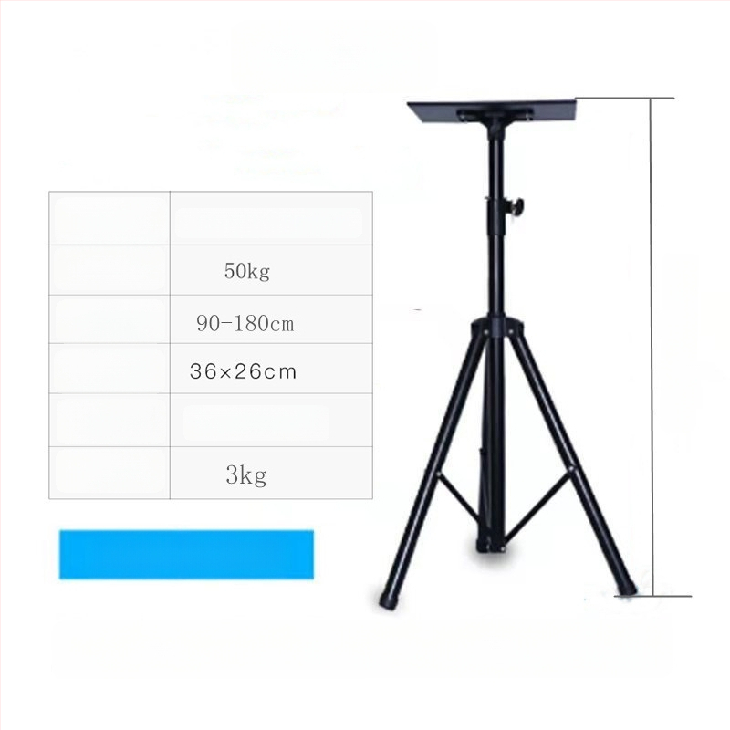  Univerzális padlón álló projektor állvány pan/tilt, hordozható, összecsukható