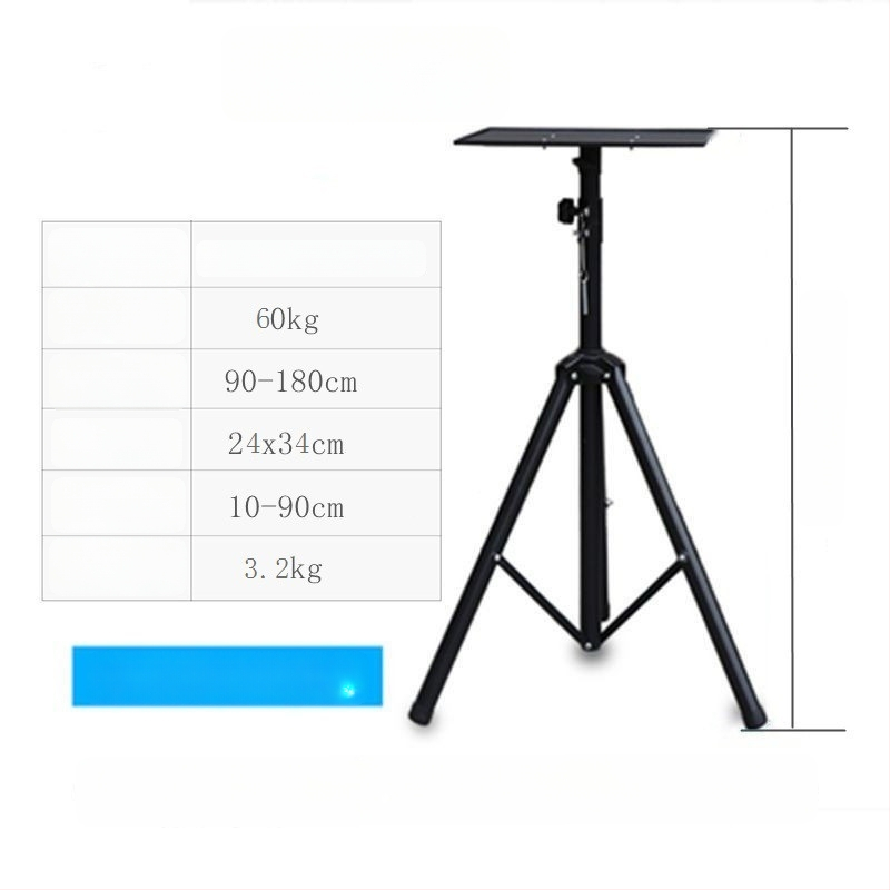  Univerzális padlón álló projektor állvány pan/tilt, hordozható, összecsukható