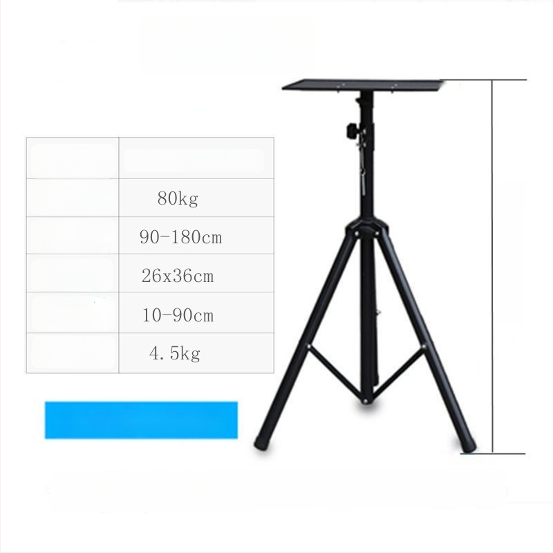  Univerzális padlón álló projektor állvány pan/tilt, hordozható, összecsukható