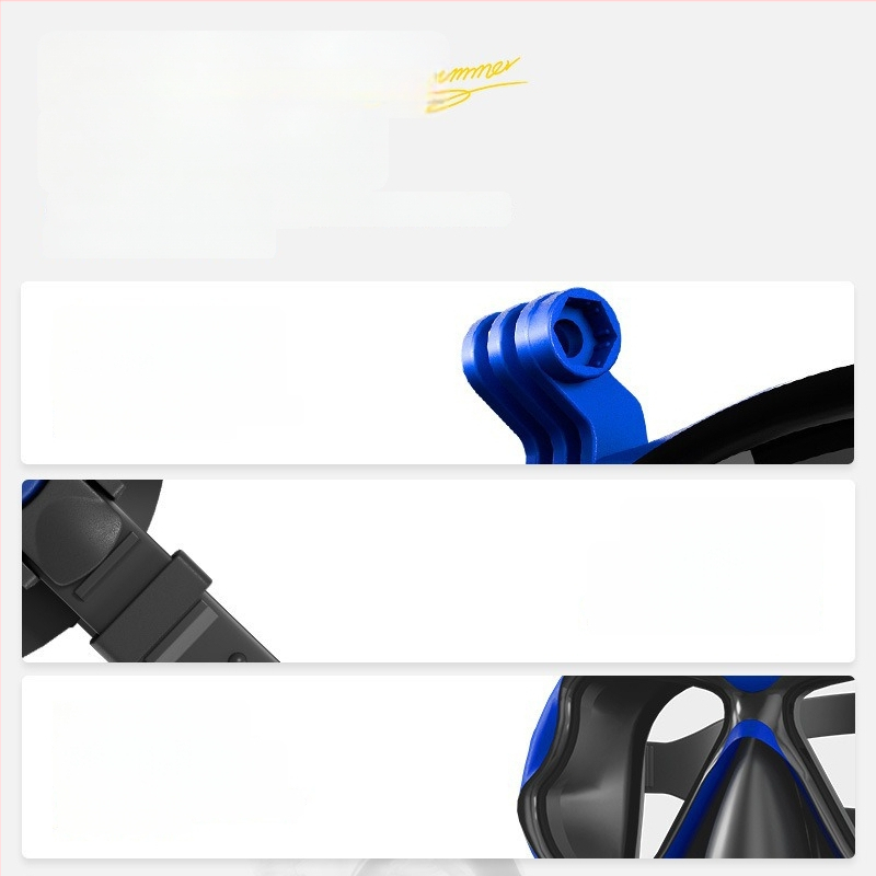 Μάσκα κατάδυσης με βάση για κάμερα, σώμα από σιλικόνη+PC, ZMZDIVE