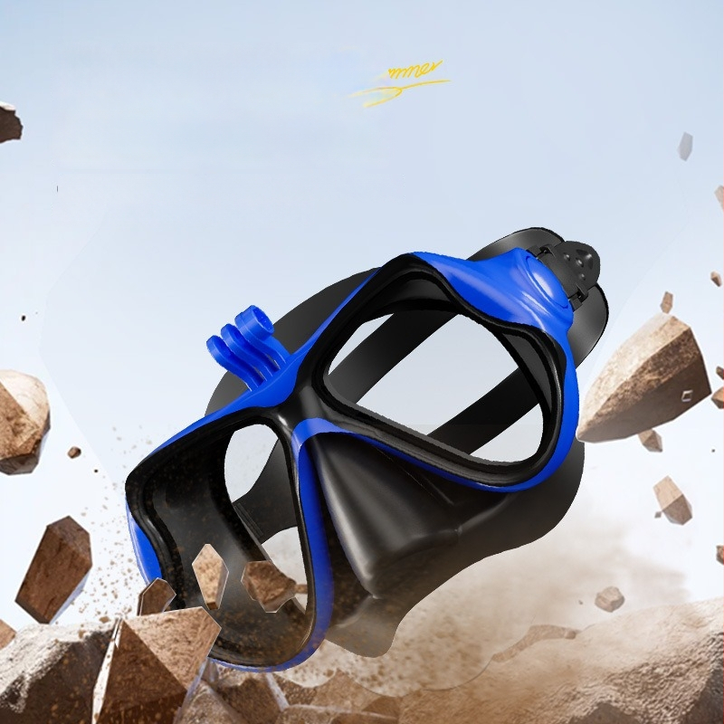 Μάσκα κατάδυσης με βάση για κάμερα, σώμα από σιλικόνη+PC, ZMZDIVE