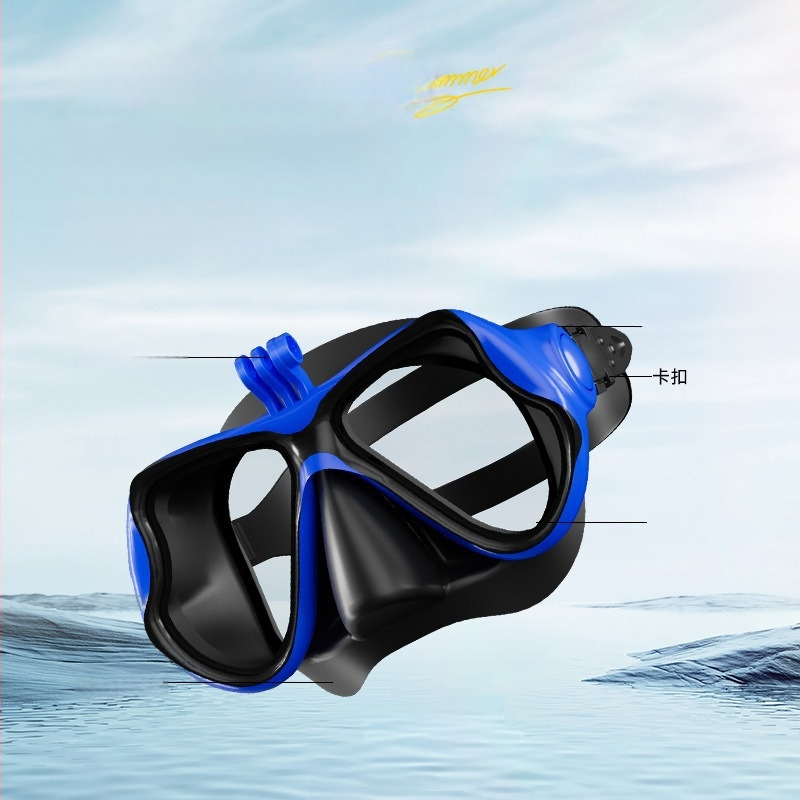 Μάσκα κατάδυσης με βάση για κάμερα, σώμα από σιλικόνη+PC, ZMZDIVE