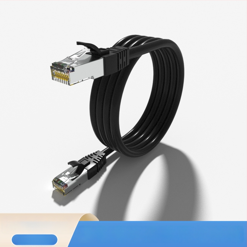 Cat6e/Cat7 tinklo patch kabelis, 10 Gb/s, oksidui neturinčio vario, ilgiai 1 m/2 m/5 m/30 m, namams/biurui/mokyklai