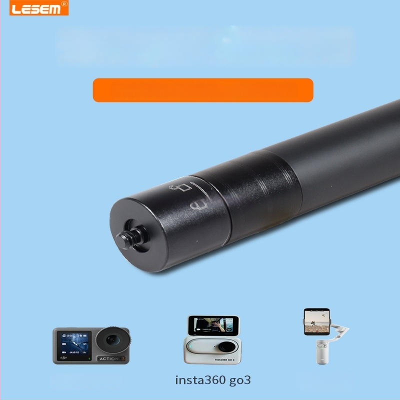 Selfie sticks pagarinājuma nūja DJI Action 5 Pro/4/3, alumīnija konstrukcija, IBIS nav, saderīgs ar Insta360 X5