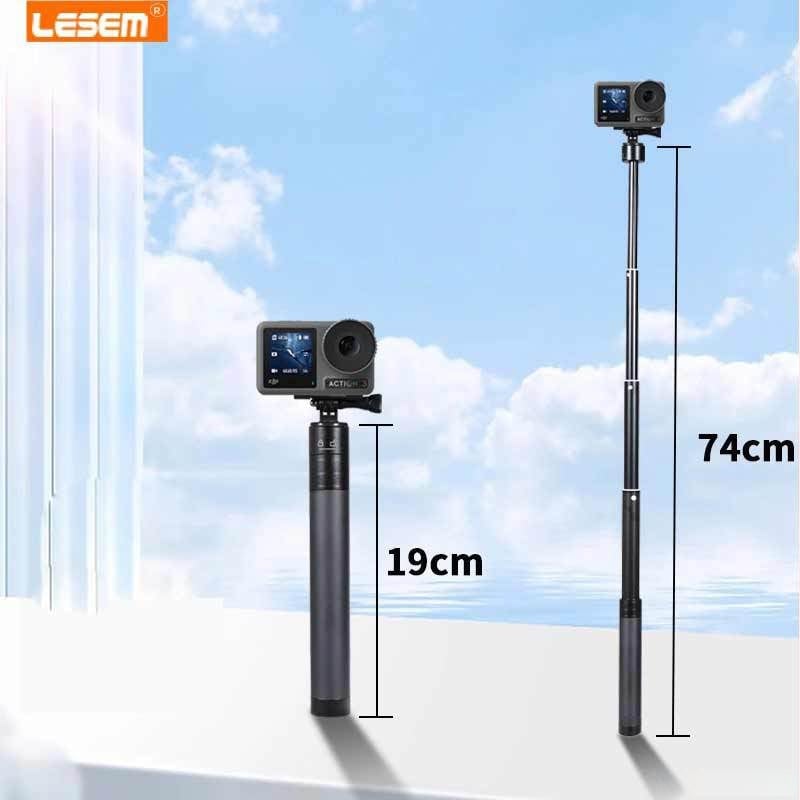 Selfie sticks pagarinājuma nūja DJI Action 5 Pro/4/3, alumīnija konstrukcija, IBIS nav, saderīgs ar Insta360 X5