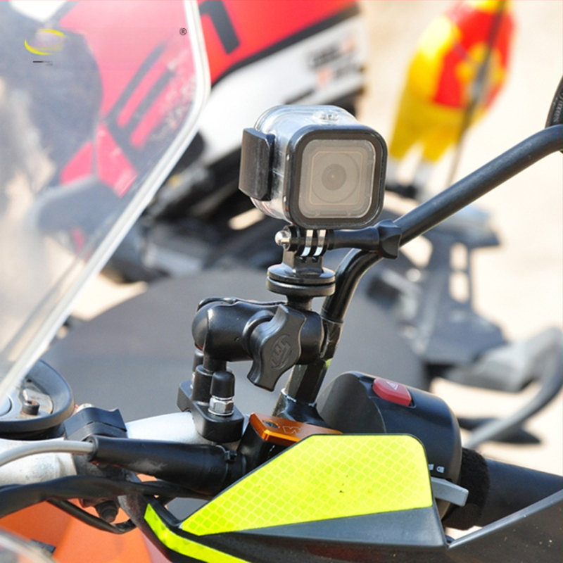 Fényképező állvány, U-alakú többkamerás felvételi készlet; alumínium ötvözet; teherbírás 500 g; 3 részre osztható; motorkerékpárral kompatibilis