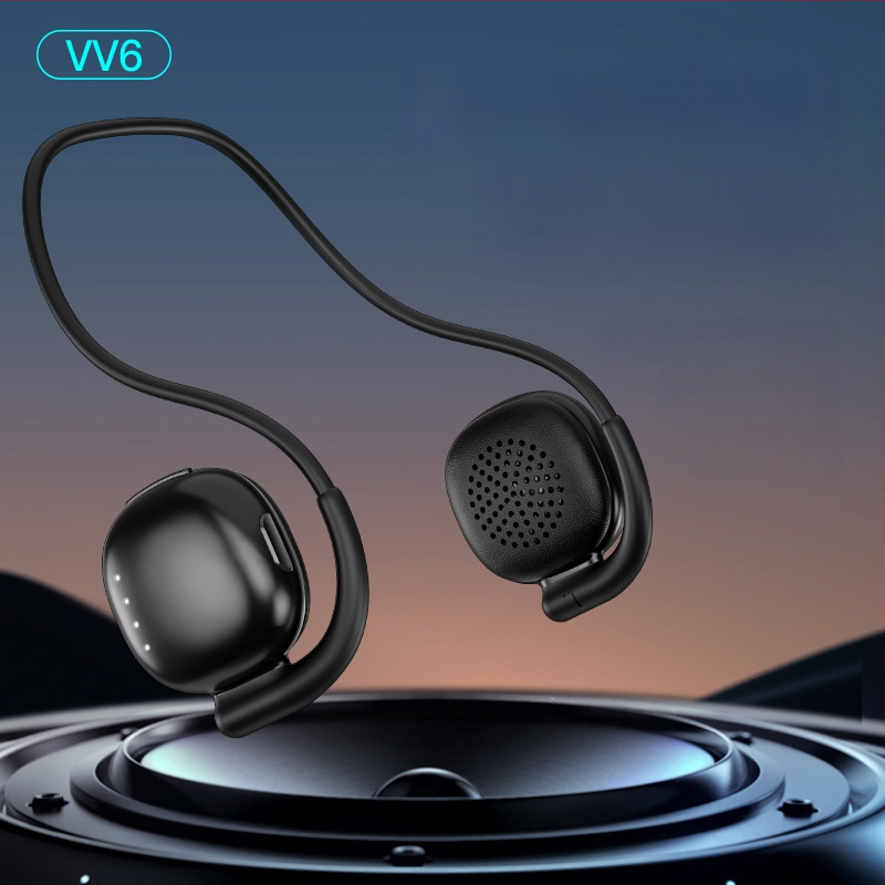 VV6 Bluetooth slušalice s otvorenim uhom, ENC, dvostruki način za igre i glazbu, niska latencija kroz zračnu vodljivost, privatni model