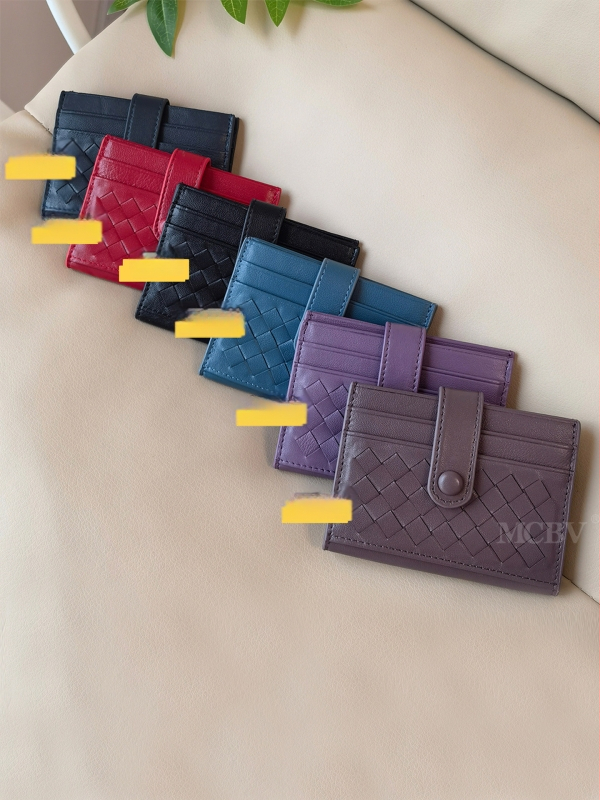 MCBV Unisex Καρτοθήκη με Θήκη Κερμάτων – Γνήσιο Δέρμα, Χειροποίητο Προβατόδερμα, Διπλή Πόρπη, Αστικός Στυλ