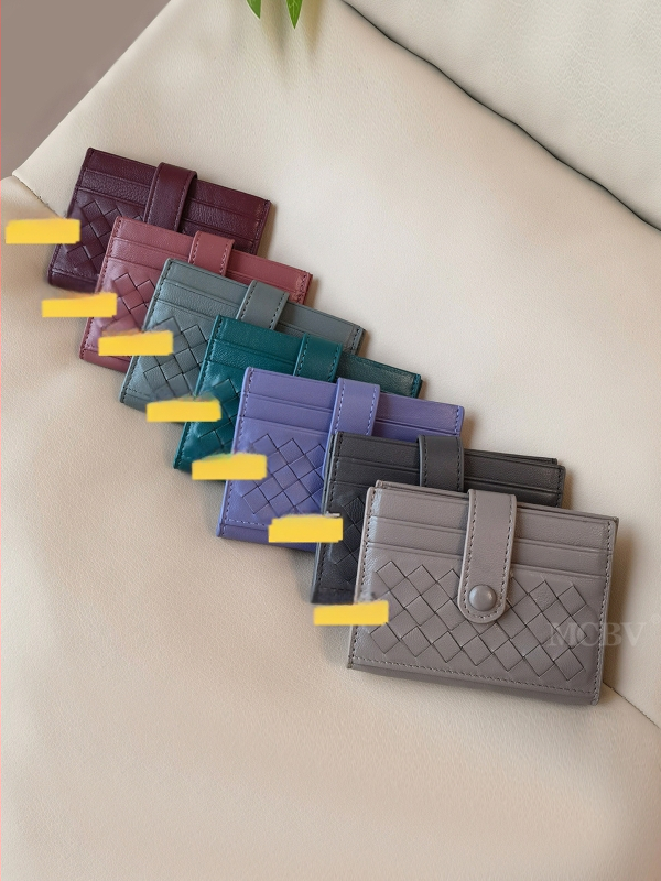 MCBV Unisex Καρτοθήκη με Θήκη Κερμάτων – Γνήσιο Δέρμα, Χειροποίητο Προβατόδερμα, Διπλή Πόρπη, Αστικός Στυλ