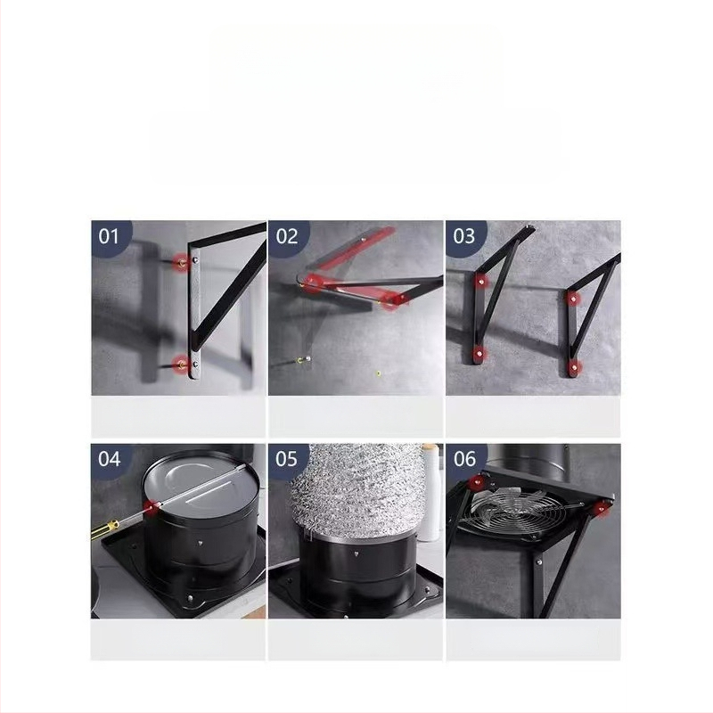 Konyhai szellőztető ventilátor AUX-APK20, függő szerelés, 220V, 85W, mechanikus kapcsolás