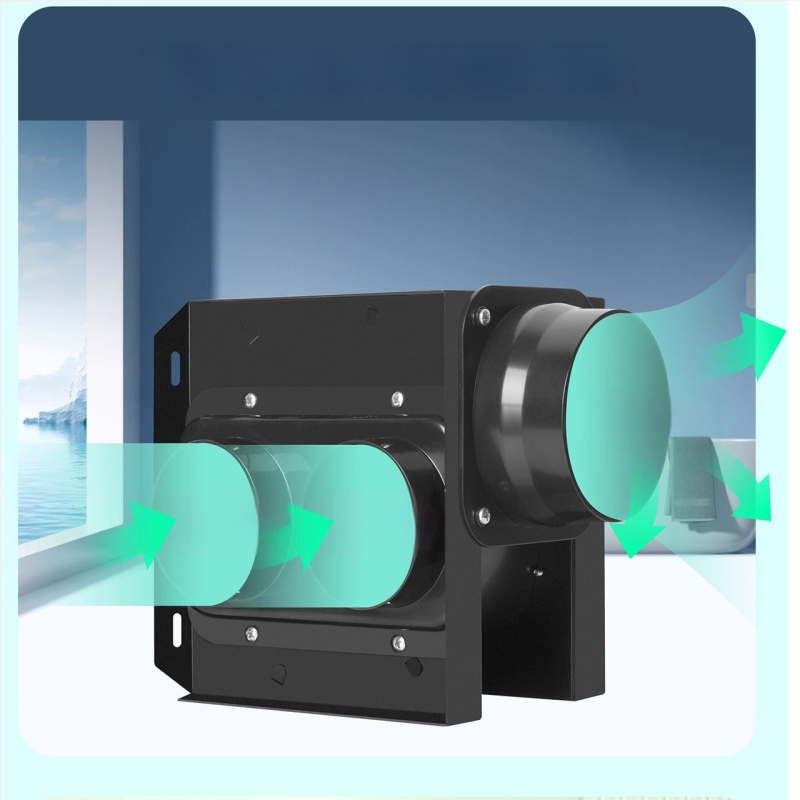 Megosztott csőventilátor, egy-kettő kivitel, fürdőszoba és konyha, HF18B, 220V, 40W, Energiahatékonyság II, Mechanikus vezérlés