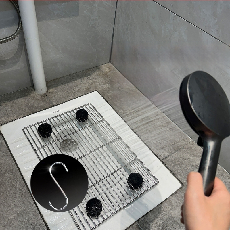 Συσκευή σταθερού σημείου αφόδευσης σκύλου με διχτυωτό από ανοξείδωτο ατσάλι, μοντέλο F97H8676TJJ8JM