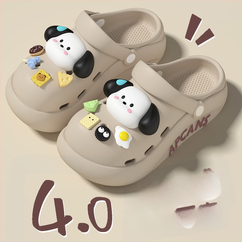 Moteriški Crocs stiliaus šlepetės vasarai, kvėpuojanti EVA viršus, EVA padas, storas padas, injekcinis liejimas, 2025