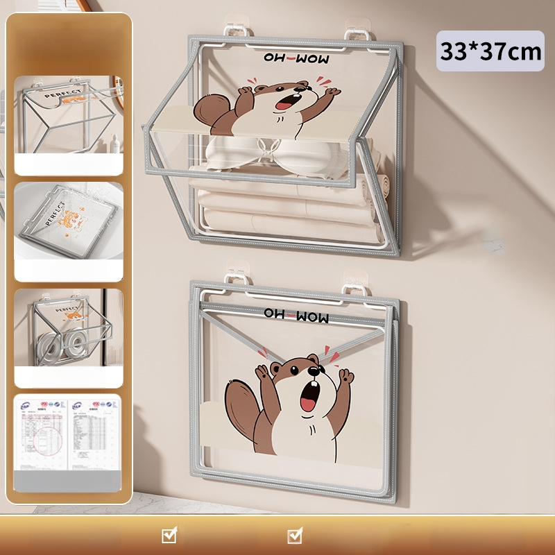 Ράφι αποθήκευσης τοίχου μπάνιου, αναδιπλούμενο, εγκατάσταση χωρίς τρύπες, PVC οργανωτής, μοντέλο SND6039