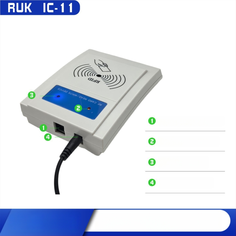 IC-11 Bezkontaktni čitač IC kartica, 13,56 MHz, vrijeme čitanja 0,08 s, napajanje PoE ili DC 9–54 V, protokoli UDP/TCP/HTTP/MQTT