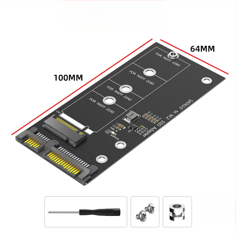 LCCT 23HD18-RTK MSATA NGFF į SATA3 išorinis kietojo disko korpusas adapteris, M.2 SATA protokolas, medžiaga aliuminio lydinys + ABS, SATA 3.0 sąsaja, 6 Gbps