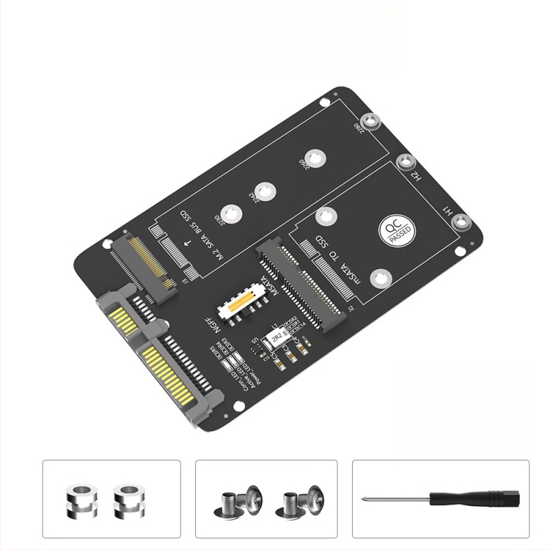 LCCT 23HD18-RTK MSATA NGFF į SATA3 išorinis kietojo disko korpusas adapteris, M.2 SATA protokolas, medžiaga aliuminio lydinys + ABS, SATA 3.0 sąsaja, 6 Gbps