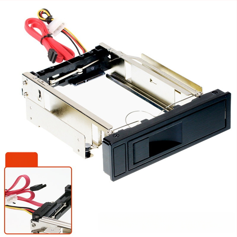 Kietojo disko išėmimo laikiklis – be varžtų, be įrankių montavimas, metalo konstrukcija, modelis HDD314, Shuolitai SEATAY