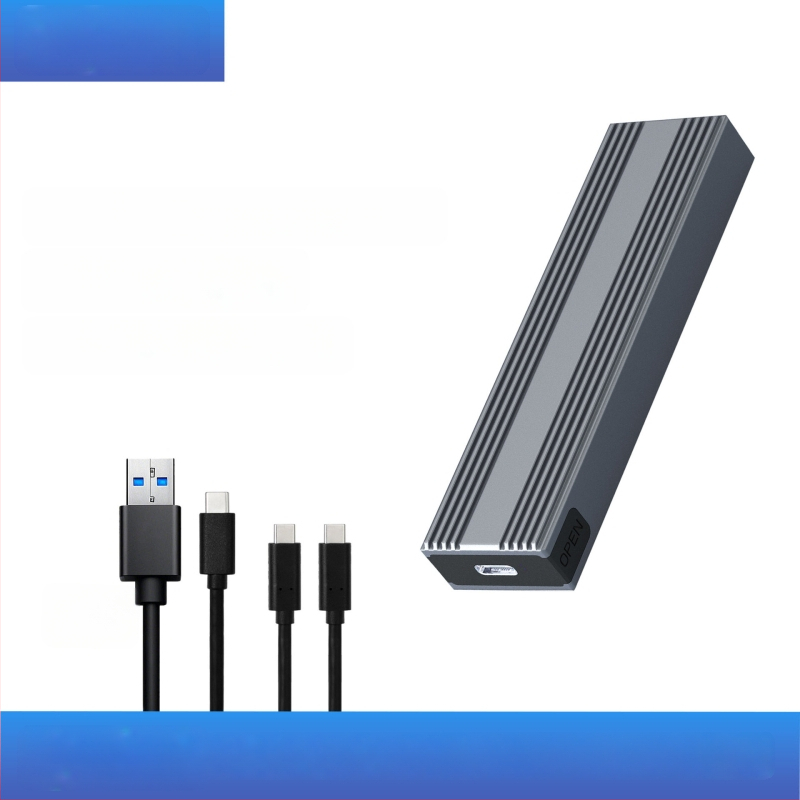 Išorinė M.2 NVMe/NGFF SSD dėžutė su dvejopu protokolu USB-C 3, HY217, korpusas iš magnezio-aliuminio lydinio, palaiko iki 4TB, perdavimo greitis 10 Gb/s