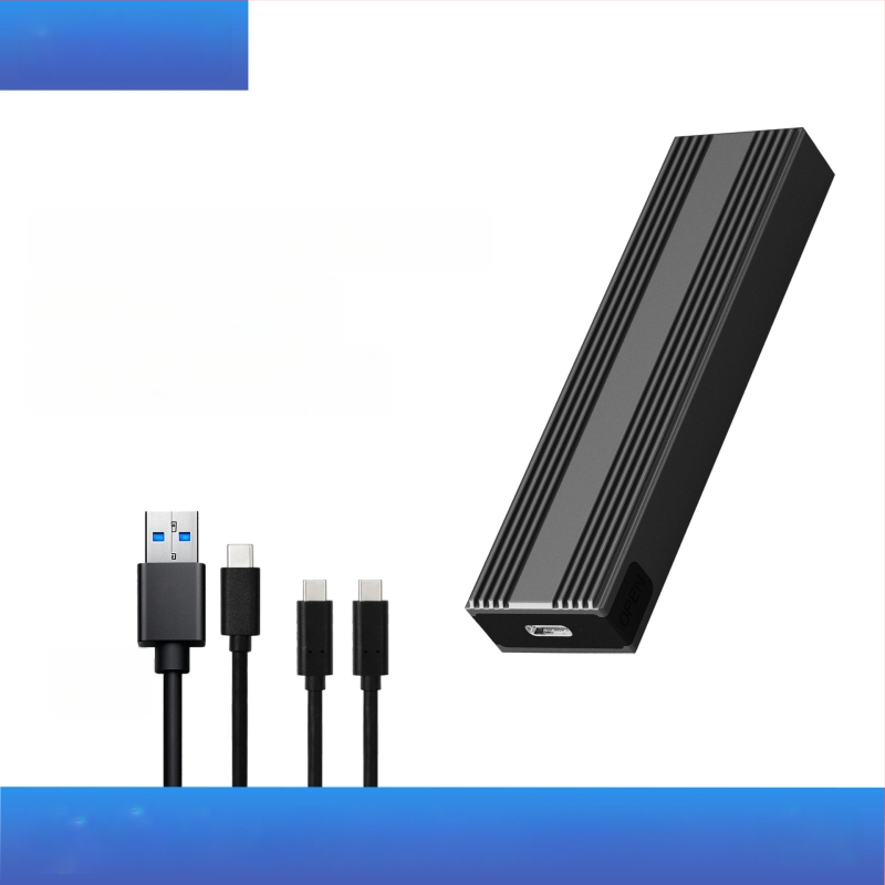 Išorinė M.2 NVMe/NGFF SSD dėžutė su dvejopu protokolu USB-C 3, HY217, korpusas iš magnezio-aliuminio lydinio, palaiko iki 4TB, perdavimo greitis 10 Gb/s
