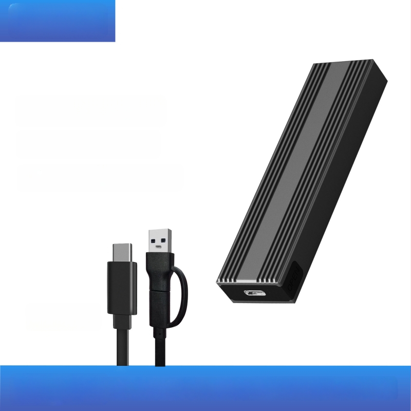 Išorinė M.2 NVMe/NGFF SSD dėžutė su dvejopu protokolu USB-C 3, HY217, korpusas iš magnezio-aliuminio lydinio, palaiko iki 4TB, perdavimo greitis 10 Gb/s