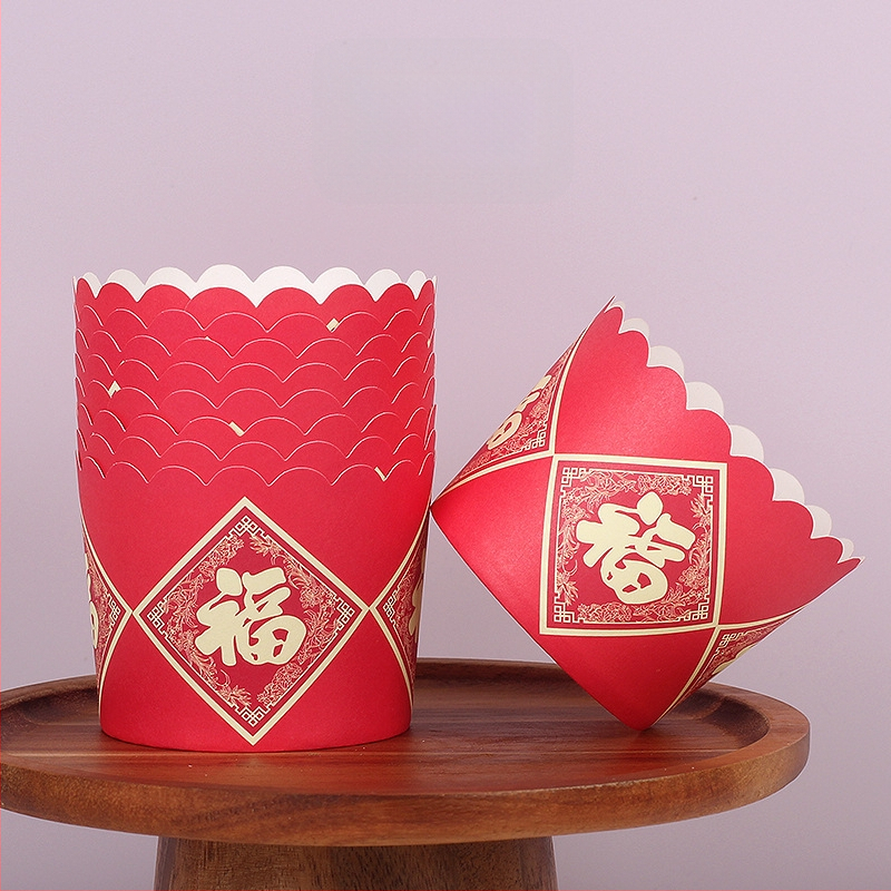 Muffini paberi vormid küpsetamiseks – laminatsiooniga, PET kate, 170 g/m², Jiang xiaopei