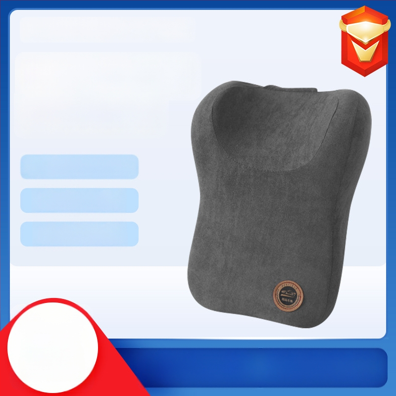 Automobiļa galvas balsts kakla spilvens, samta ārpuse, pildījums atmiņas kokvilnas materiāls, vienkrāsains raksts, vissezonu piemērots, pielāgojams
