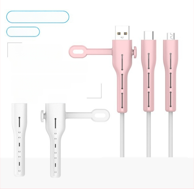 Datu kabeļa aizsardzības vāciņš CP0789 – Silikons, Kabelu vīnotājs mobilajiem tālruņiem