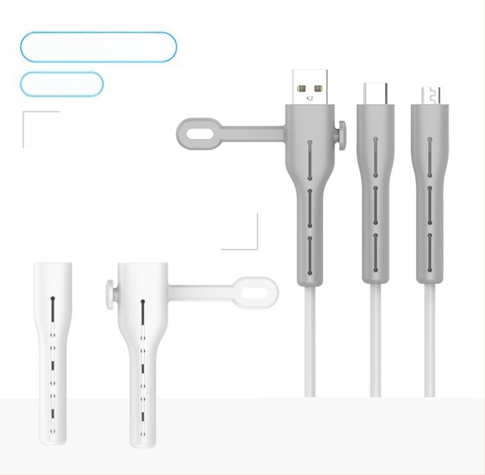 Datu kabeļa aizsardzības vāciņš CP0789 – Silikons, Kabelu vīnotājs mobilajiem tālruņiem