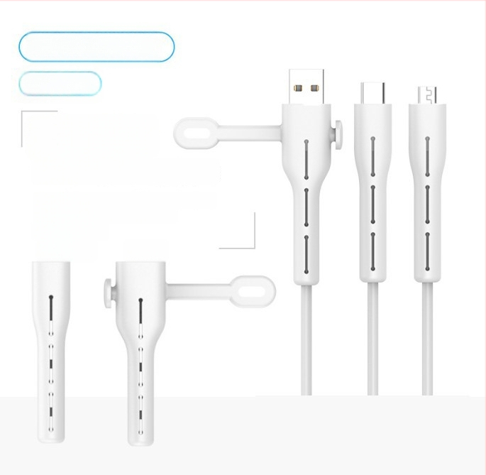 Datu kabeļa aizsardzības vāciņš CP0789 – Silikons, Kabelu vīnotājs mobilajiem tālruņiem