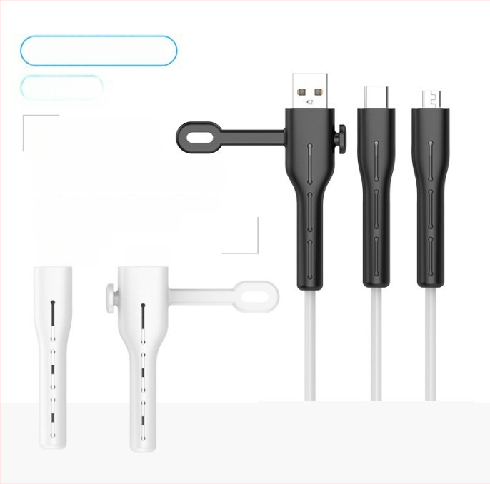 Datu kabeļa aizsardzības vāciņš CP0789 – Silikons, Kabelu vīnotājs mobilajiem tālruņiem