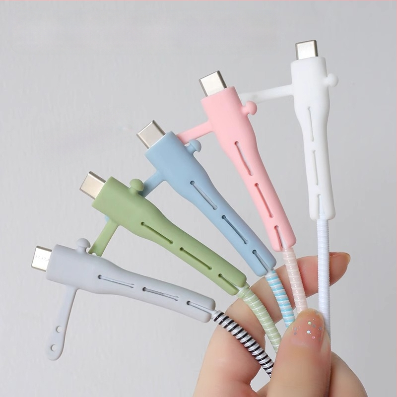 Datu kabeļa aizsardzības vāciņš CP0789 – Silikons, Kabelu vīnotājs mobilajiem tālruņiem